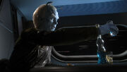 Shran drinks Andorian ale