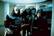 Leonard Nimoy with Klingons