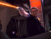 O'Brien defends with phaser