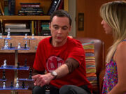 Sheldon und Penny spielen dreidimensionales Schach