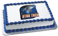 Edible Image USS Enterprise cake topper