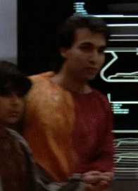 In a corridor Played by an unknown actor (TNG: "Encounter at Farpoint")