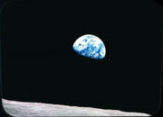 Erde von Luna aus gesehen