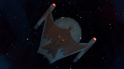 Bird motif on a Romulan Bird-of-Prey