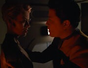 Seven of Nine and Harry Kim