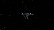 USS Defiant (NCC-1764) at warp