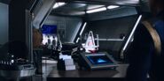 The far wall of the Shenzhou's ready room