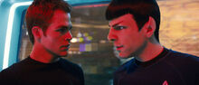 James T. Kirk and Spock discuss Nero's Fate