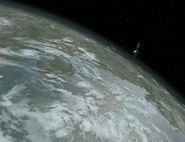 The planet seen from low orbit