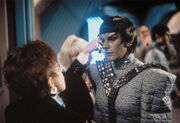 Sirtis in Romulan makeup