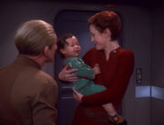 Odo, Kirayoshi O'Brien, and Kira Nerys