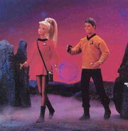 Barbie & Ken Star Trek Giftset displayed