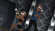 Mariner and Freeman on the Phaser Range