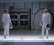 Enterprise-D fencing room, 2364