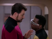 Riker rät La Forge sich von Uhnari zu trennen