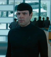 Black uniform undershirt