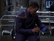 Travis Mayweather using command chair console, 2151.jpg (209 KB) Travis Mayweather tries out the original flip-up console in 2151