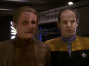 Odo and Michael Eddington