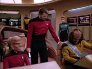 Riker, Enterprise bridge, Barash reality