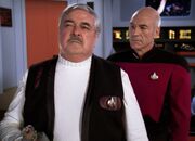 Scott and Picard, holodeck