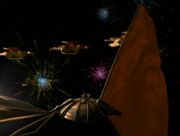 Bajoran lightship fireworks