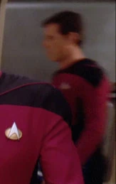 Three times in a corridor Played by an unknown actor (TNG: "Justice")