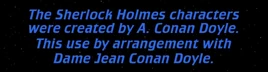 Conan Doyle credits