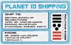 Planet 10 shipping label (graphic)