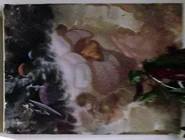 A painting in the waiting room of the sickbay aboard the Enterprise-D (TNG: "Encounter at Farpoint", "The Naked Now", "Haven", "Where No One Has Gone Before", "Lonely Among Us", "Justice", "Too Short A Season", "Datalore", "11001001", "Heart of Glory", "Symbiosis", "We'll Always Have Paris", "Conspiracy", "The Neutral Zone", "The Child", "Loud As A Whisper", "The Dauphin", "The Icarus Factor", "Pen Pals", "Samaritan Snare", "Up The Long Ladder", "Shades of Gray", "Ethics" "The Outcast", "Cause And Effect", "The First Duty", "The Perfect Mate", "The Next Phase", "Realm Of Fear", "Relics", "Schisms", "Rascals", "The Quality of Life", "Chain Of Command, Part II", "Ship In A Bottle", "Aquiel", "Tapestry", "Birthright, Part I", "Starship Mine", "Lessons", "The Chase", "Suspicions", "Interface", "Phantasms", "Dark Page", "Inheritance", "The Pegasus", "Homeward", "Lower Decks", "Thine Own Self", "Eye of the Beholder", "Genesis", "Bloodlines", "Emergence", "All Good Things...")