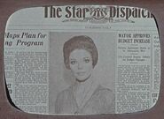 1936 newspaper from an alternate timeline (recorded on Spock's tricorder)