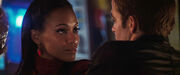 Uhura meets Kirk