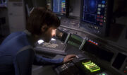 T'Pol using scope, 2153