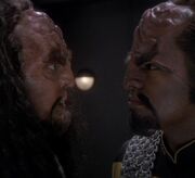 Worf and Martok meet
