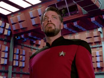 Riker in romulanischen holografischen Umgebungsimulator