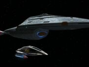 USS Voyager alongside SC-4