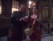Kira and O'Brien visit Earth, 2024