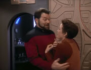 Kira runs into Riker