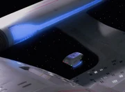 Das Shuttle Einstein verlässt die Enterprise