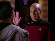 Picard bids Sarek farewell