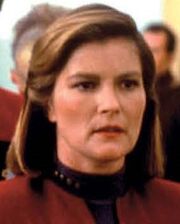 Kathryn Janeway with unused hairstyle