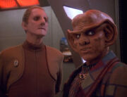 Odo reminds Quark no vole fighting