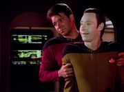 Riker und Data im Maschinenraum