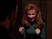 Beverly Crusher wins at poker