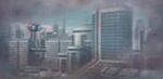Futuristic city, time stream