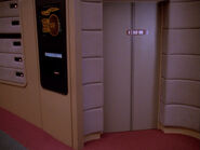 The entrance to the USS Enterprise-D ready room