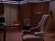 The interior of the USS Enterprise-D ready room