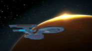 USS Enterprise près de la planète Genesis