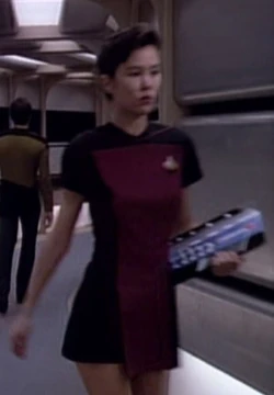 In a corridor Played by an unknown actress (TNG: "Home Soil")