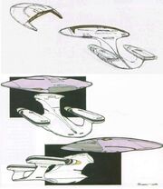 Galaxy Class USS Enterprise-D saucer separation design