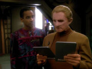 Jake Sisko and Odo, 2371